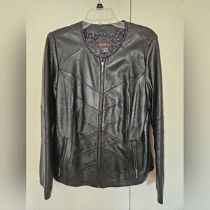 Bradley Womens Black Leather Jacket